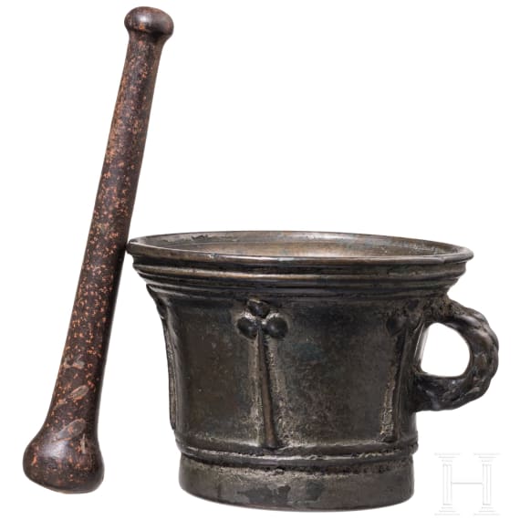 Sp&auml;tgotischer Rippenm&ouml;rser, Italien, wohl Perugia, um 1500