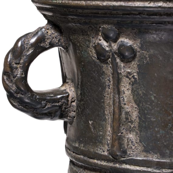 Sp&auml;tgotischer Rippenm&ouml;rser, Italien, wohl Perugia, um 1500