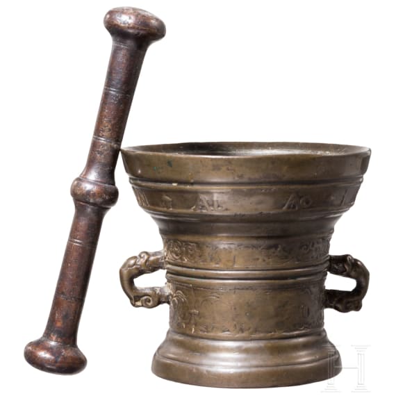 Bronzem&ouml;rser, Werkstatt Wegewart, Deventer (NL), datiert 1621