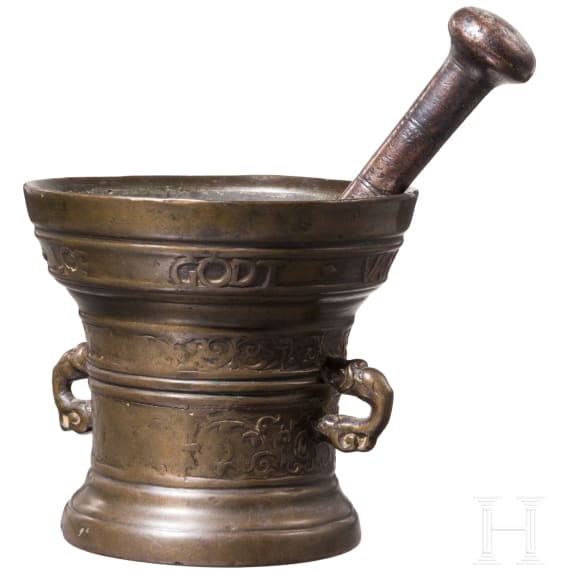 Bronzem&ouml;rser, Werkstatt Wegewart, Deventer (NL), datiert 1621