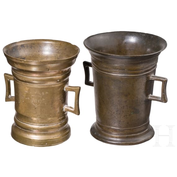 Zwei M&ouml;rser, deutsch, 16./17. Jhdt.