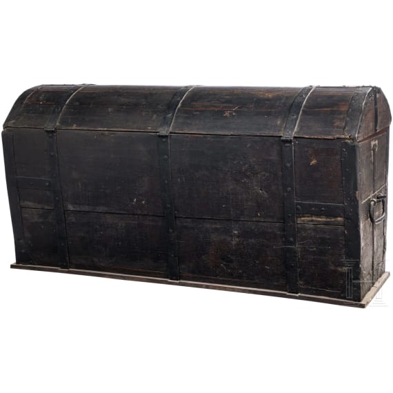 A storage chest from a German armoury, first half of the 17th century