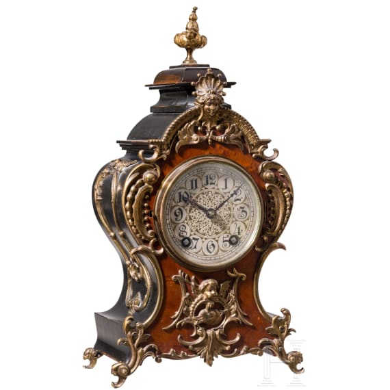 A German Historicist mantel clock, A.G. f&uuml;r Uhrenfabrikation Lenzkirch, circa 1894