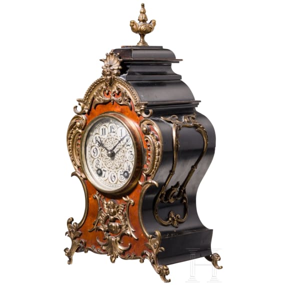A German Historicist mantel clock, A.G. f&uuml;r Uhrenfabrikation Lenzkirch, circa 1894