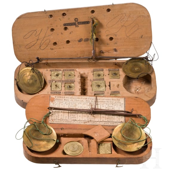 Two balances, German/French, circa 1800