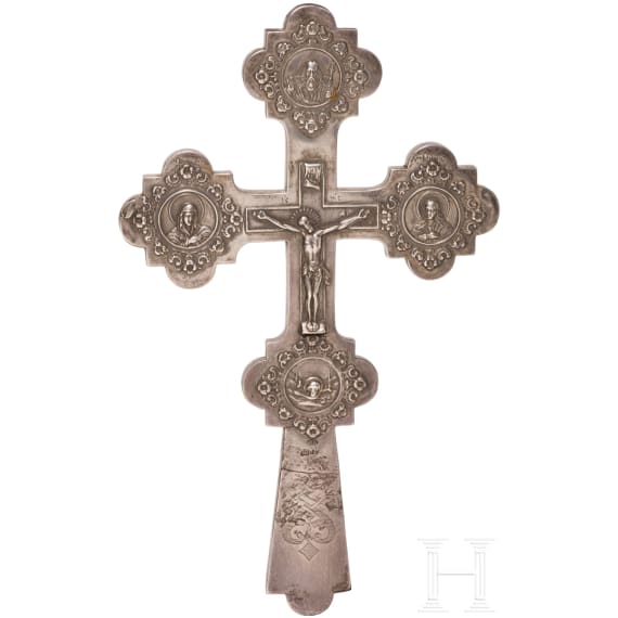 A silver crucifix, Russia, Moscow, 1867