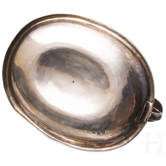A silver hand-held candle, Jelgava, 1864