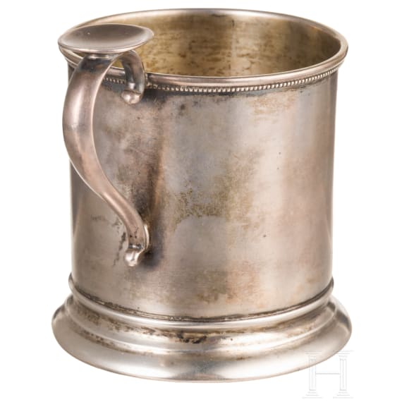 A silver tea glass holder, Russia, Moscow, Pavel Ovchinnikov, 1890
