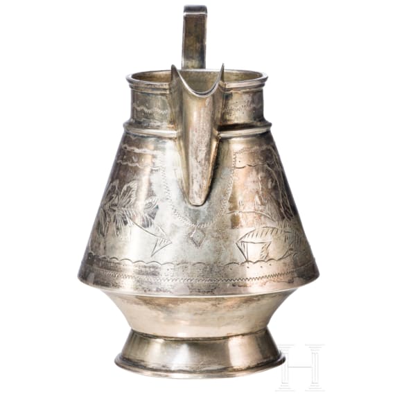 A silver creamer, Russia, I. Lozinsky, 1896-1908