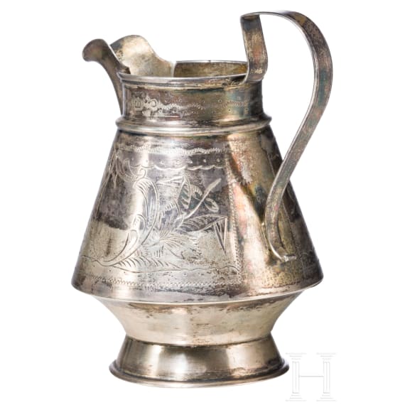 A silver creamer, Russia, I. Lozinsky, 1896-1908
