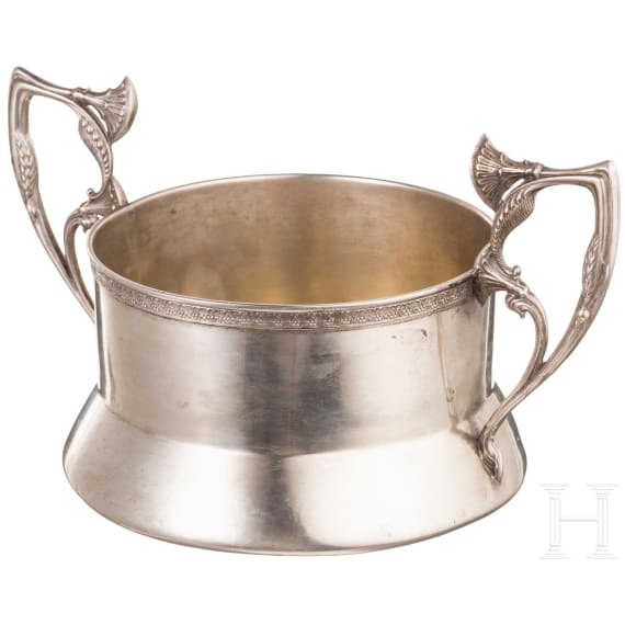 A large art nouveau sugar bowl, Russia, Moscow, 13th Artel, 1908-1917