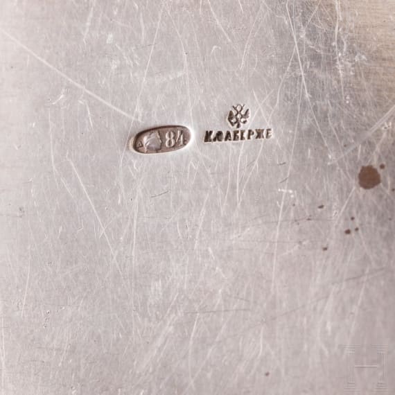 A silver kovsh, Russia, Moscow, Faberg&eacute;, 1908-1917