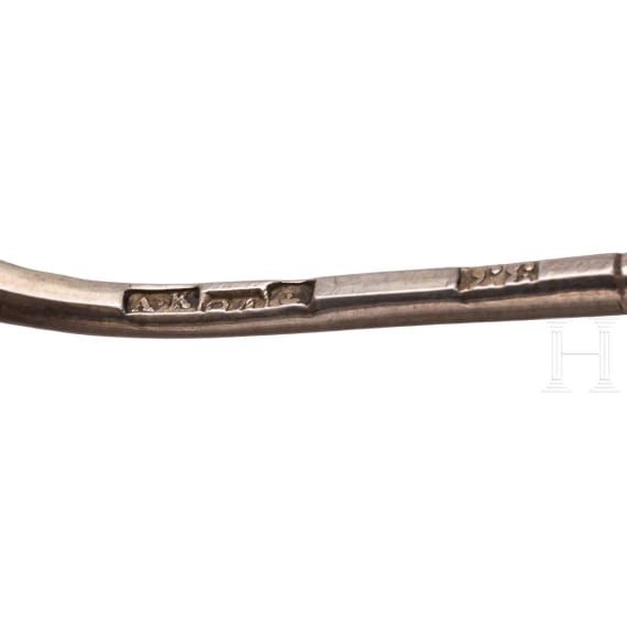 20 Russian silver spoons, Moscow, 1877 - 1895 (14 spoons), Soviet Union, after 1985 (6 spoons)