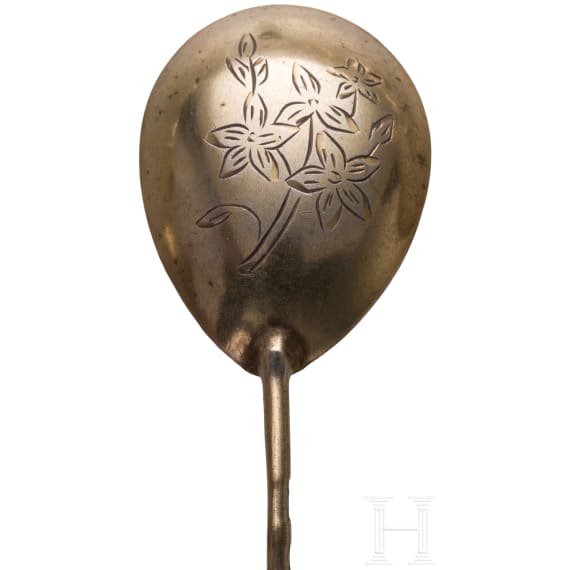 20 Russian silver spoons, Moscow, 1877 - 1895 (14 spoons), Soviet Union, after 1985 (6 spoons)