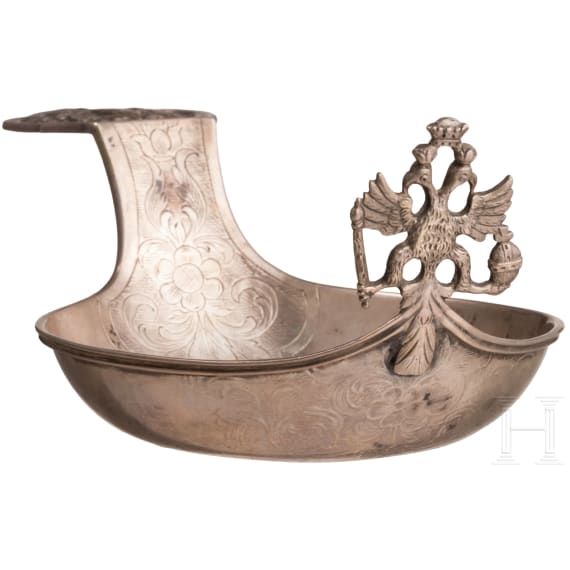 A silver kovsh, probably Hanau, circa 1900