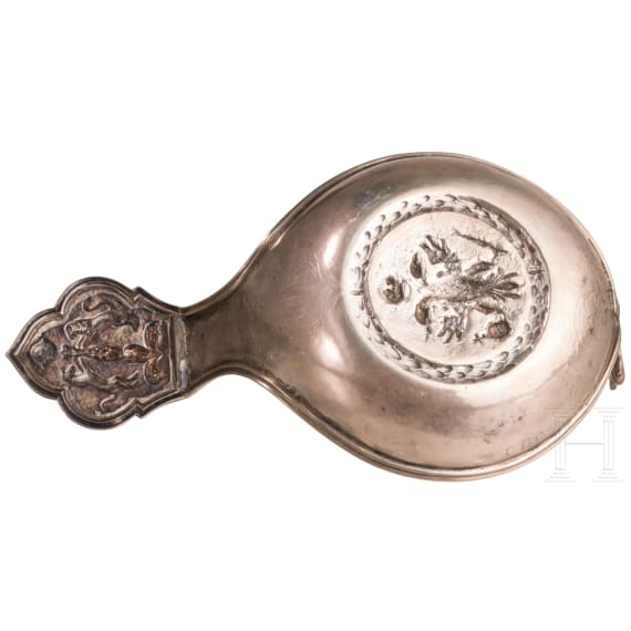 A silver kovsh, probably Hanau, circa 1900