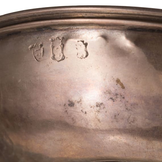 A silver kovsh, probably Hanau, circa 1900