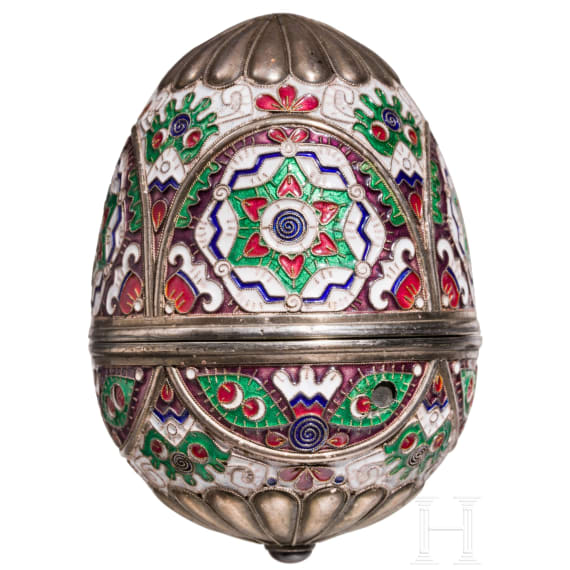 Cloisonn&eacute;-Ei, Russland, 2. H&auml;lfte des 20. Jhdts.