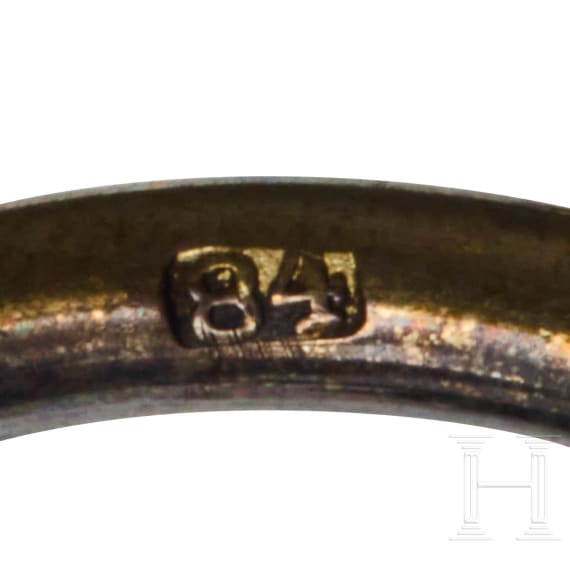 Cloisonn&eacute;-Ei mit Schw&auml;nen, Russland, 2. H&auml;lfte des 20. Jhdts.