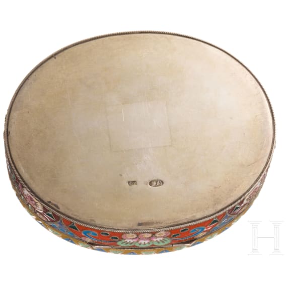 Jugendstil-Zigarettenetui in der Art von Feodor R&uuml;ckert, 2. H&auml;lfte des 20. Jhdts.