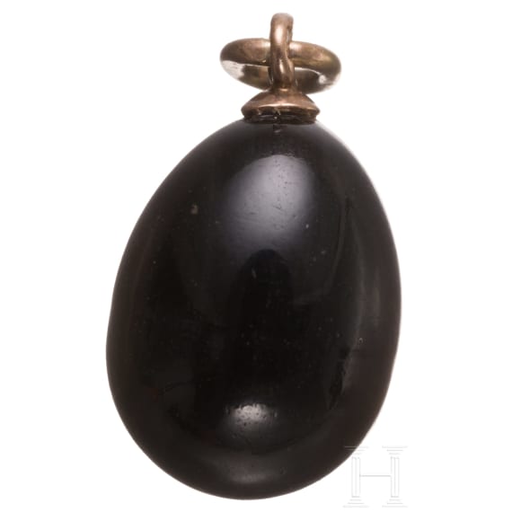 Silberobsidian-Ei-Anh&auml;nger, Russland, 20. Jhdt.