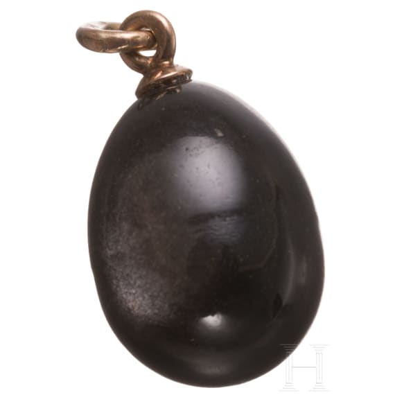 Silberobsidian-Ei-Anh&auml;nger, Russland, 20. Jhdt.