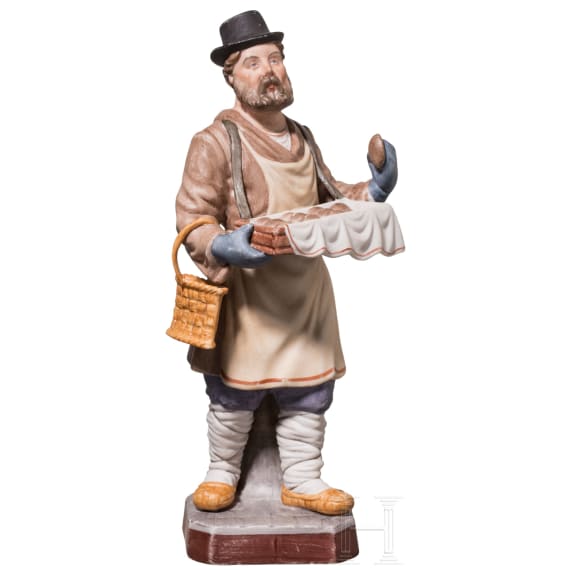 Br&ouml;tchenverk&auml;ufer, Russland, Porzellanmanufaktur Gardner, um 1820
