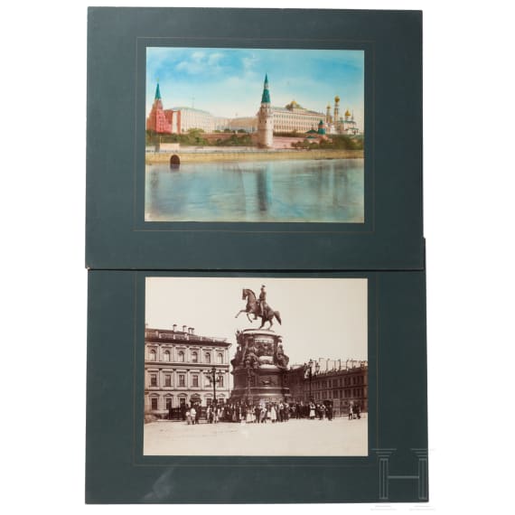 Prachtalbum mit insgesamt 30 originalen Photo-Tafeln Russland um 1880