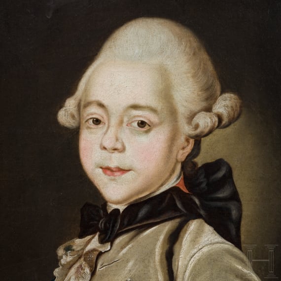 Portr&auml;t des Gro&szlig;f&uuml;rsten Paul Petrowitsch 1754-1801 (des sp&auml;teren Kaisers Paul I.) als Kind, Russland zwischen 1760-1770