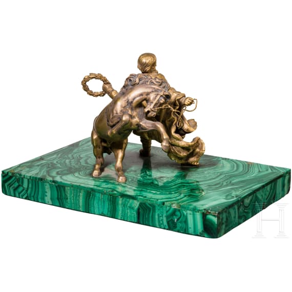 Pferdef&uuml;hrer mit Pferd, wohl Russland, 2. H&auml;lfte 19. Jhdt.