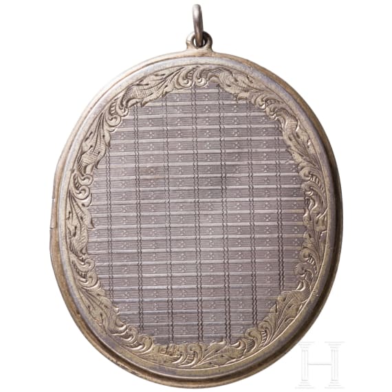Silber- und Perlmutt-Diptychon (Reiseikone), Russland, Moskau, um 1890