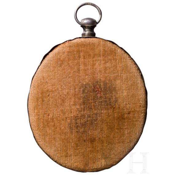 Kleine Ikone mit Sergej von Radonesch mit Cloisonn&eacute;-Email-Basma, Russland, Moskau, 1908-1917