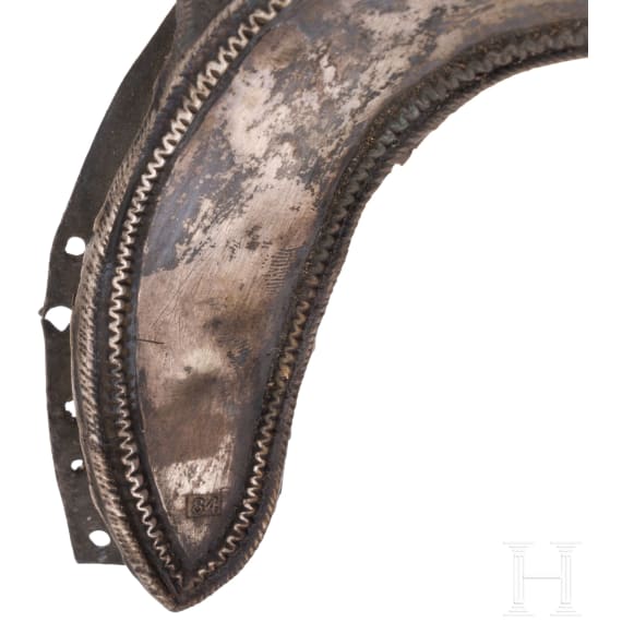 Six silver halos and a silver fragment, Russia, 19th century