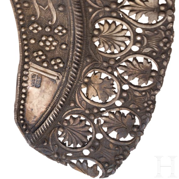 Six silver halos and a silver fragment, Russia, 19th century