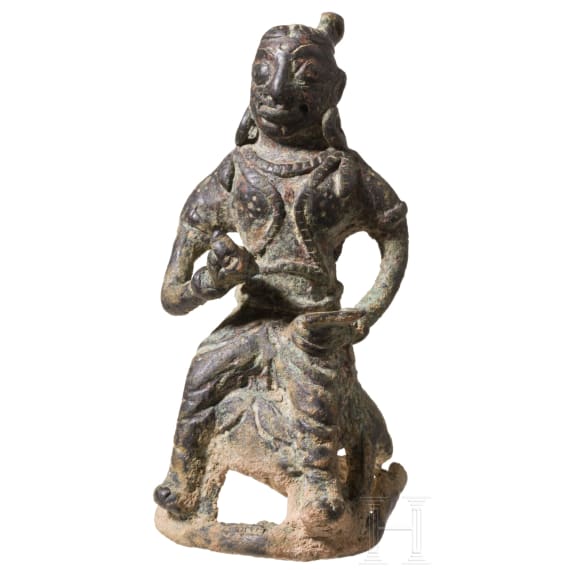 Seated bronze figure of a male figure, Dong Son culture, Northern Vietnam, second half of the 1st millennium B.C. &ndash; 1st century A.D.