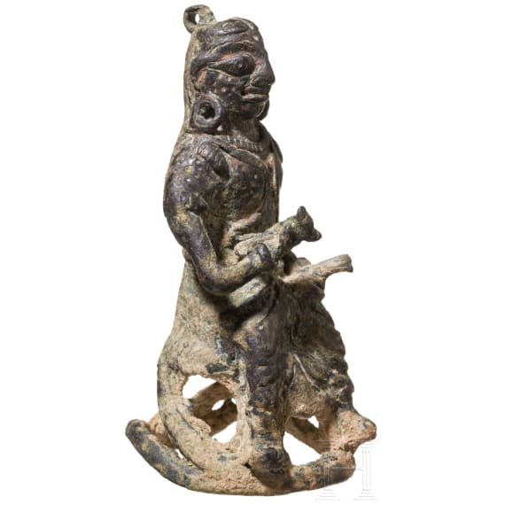 Seated bronze figure of a male figure, Dong Son culture, Northern Vietnam, second half of the 1st millennium B.C. &ndash; 1st century A.D.