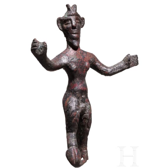 Bronze figure of Pan, Archaic period, 6th century B.C.