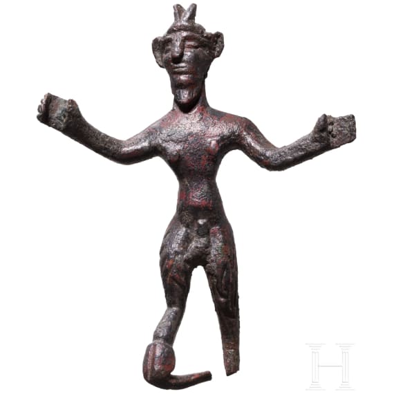 Bronze figure of Pan, Archaic period, 6th century B.C.
