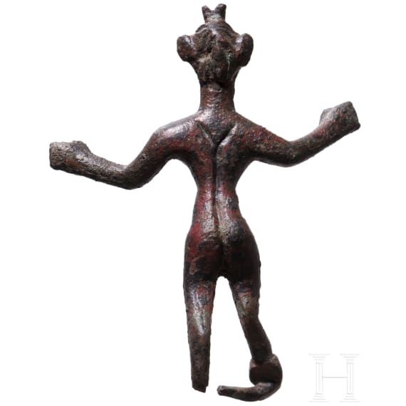 Bronze figure of Pan, Archaic period, 6th century B.C.