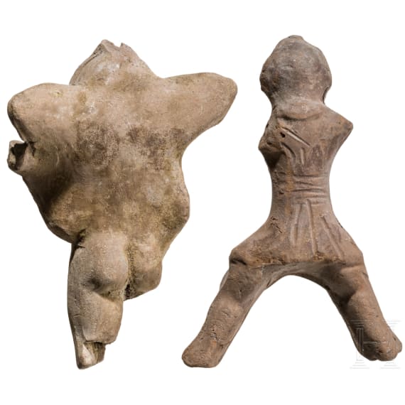 Hellenistic terracotta figures of a cavalryman and Eros, 2nd&ndash;1st centuries B.C.