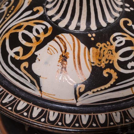 Jug (Epichysis), painted in the Gnathia style, Apulian, mid-4th century B.C.