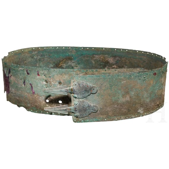 Samnite bronze belt, 4th century B.C.
