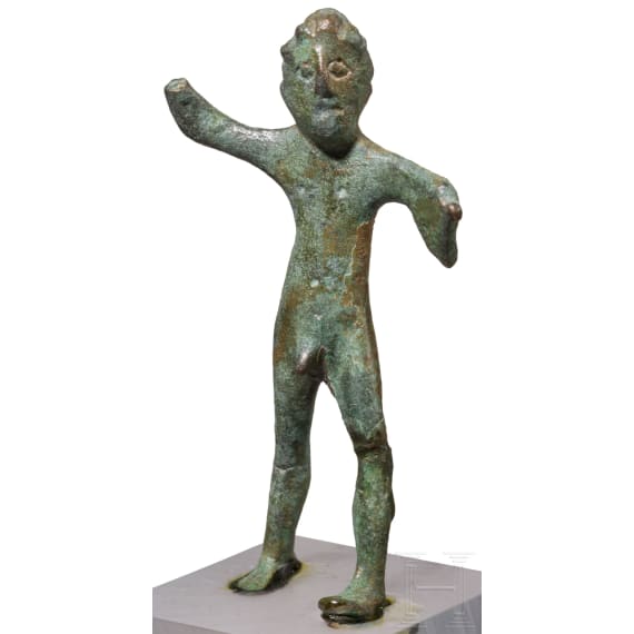 Bronze statue of Hercules, Etruscan, 3rd century B.C.