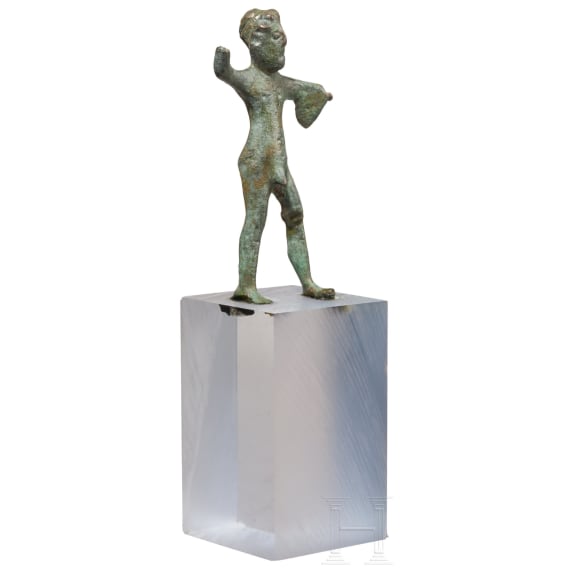 Bronze statue of Hercules, Etruscan, 3rd century B.C.