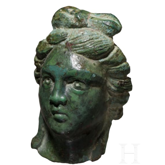 Bronzekopf der Venus, r&ouml;misch, 1.-2. Jhdt. n. Chr.