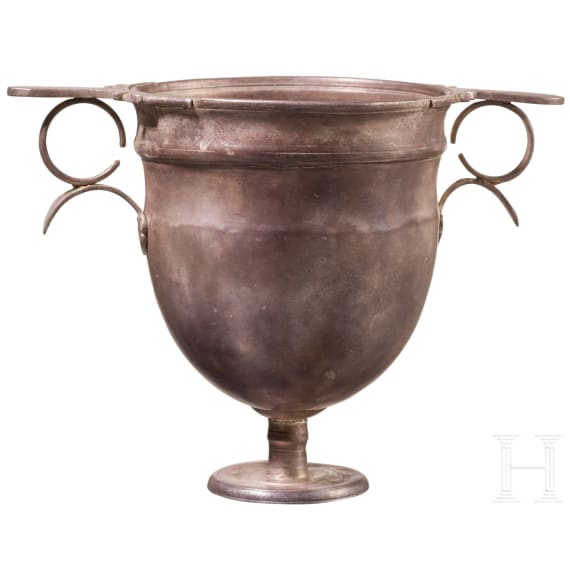 Kantharos der sp&auml;teren Form mit Stengelfu&szlig;, r&ouml;misch, 1. - 2. Jhdt. n. Chr.