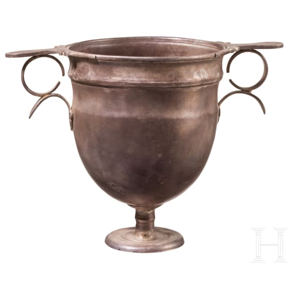 Kantharos der sp&auml;teren Form mit Stengelfu&szlig;, r&ouml;misch, 1. - 2. Jhdt. n. Chr.