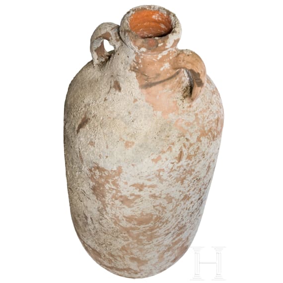 Sp&auml;tr&ouml;mische Amphore aus Nordafrika (Typ mit zylindrischem Corpus, gro&szlig;e Variante), Mitte 5. Jhdt. - Mitte 7. Jhdt. n. Chr.