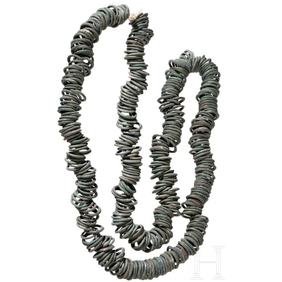 Large set of Bronze Age rings, 13th to 10th century BC