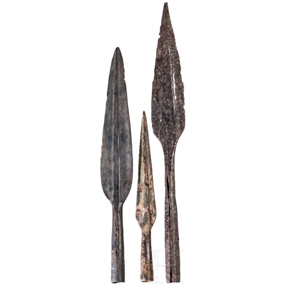 Three Celtic spearheads, 3rd&ndash;2nd centuries B.C.